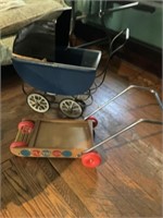 - vintage child’s baby carriage