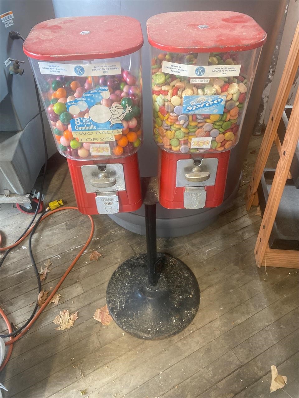 candy dispenser on stand