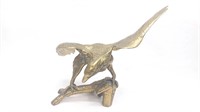 Perched Brass Eagle