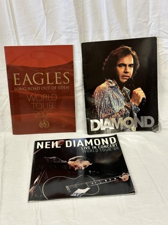 The Eagles & Neil Diamond Concert Tour Books