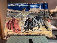 Vintage Bull Fighter Tapestry