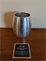 Patterned Aluminum Vase