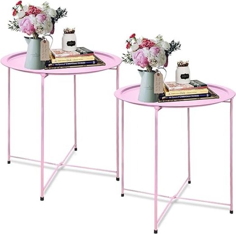 Garden 4 You End Table 2 Pcs Metal Side Table