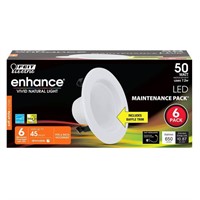 $54  4 in. 50W Soft White LED Downlight (6-Pack)