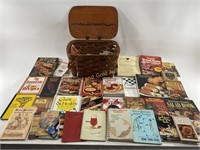 VTG Basket Full of Cook Books