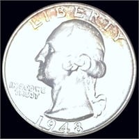 1948-D Washington Silver Quarter UNCIRCULATED