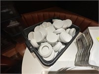 LOT OF WHITE CUPS