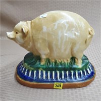 8 1/2" Asian Accents Pig Ceramic Sculpture