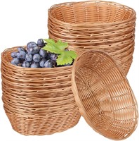 Oval Poly Wicker Basket,