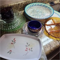 Lot of Platters w/ Mid-Century California Pottery