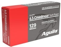 Aguila 81489AG   6.5 Creedmoor 129 gr InterLock Bo