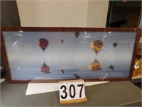 Hot Balloon Picture 18"T X 45"W (New)