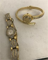 2 JEWELED WATCHES