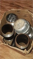Box  two inch galvanized nipples and caps