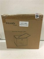 HOMFA SET OF SIX STORAGE CUBES