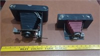 2 antique Kodak folding cameras