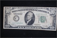 1928-B $10 Federal Reserve Green Seal Bank Note