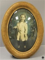 Portrait in Pressed Wood Frame w/Convex Glass