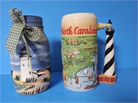 NORTH CAROLINA COLLECTABLES WITH LIGHT HOUSES