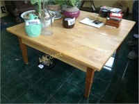 36" x 36" coffee table with drawer