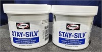 2 Tubs 1lb  Stay-Silv  White Brazing Flux