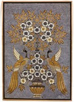 Large Signed Indonesian Batik Textile Art