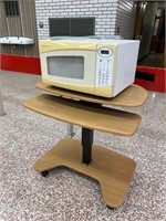 microwave & desk