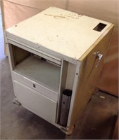 Metal rolling work storage cabinet