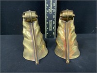 Pair of Vintage Brass Book Ends