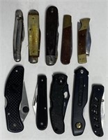 (T) Lot of 10 Pocket Knives