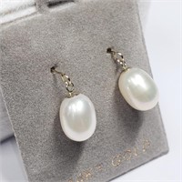$400 14K Freshwater Pearl Earrings