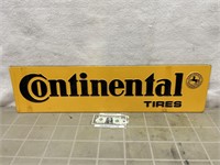 Embossed plastic Continental tire advertising