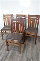 (4) Arts & Craft Chairs