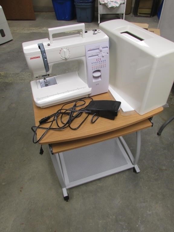 janome sewing machine & stand