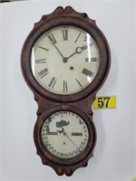 Seth Thomas Antique Calendar Clock w/ Key