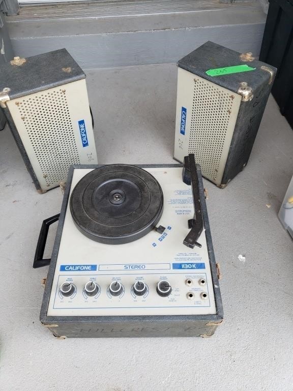 CALIFONE 1130K RECORD PLAYER