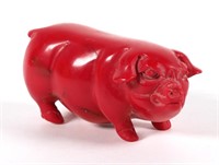 MOLDED PIG FIGURINE