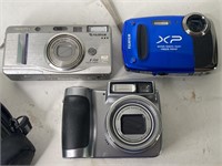 (2) Fujifilm FinePix Cameras & (1) Kodak
