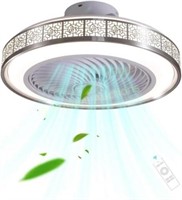 Mrdsre 72W LED Fan Ceiling Light  Silver