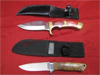 2 knives: 1 Rough Rider 3.5" blade w/ sheath &