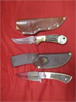 2 knives: 1 Hen & Rooster 4" blade w/