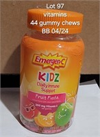 BB 4/24 Childrens Vitamins EMERGEN-C PK/44