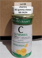 BB 4/24 Vitamin C Gummies w/Rosehip PK/80