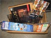 Lot of Grilling Accessories-Brush-Planks-Basket