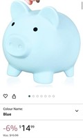 Piggy Bank for Kids Boys Girls,Cute Blue Coin