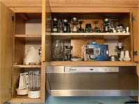 Contents of kitchen cabinets