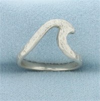 Wave Design Ring in Sterling Silver