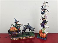 Pair of Jim Shore Halloween Figurines see pictures