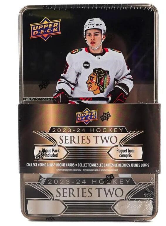 2023/24 Upper Deck Series 2 Hockey Tin 8 Packs