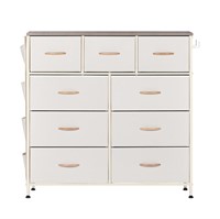 Dresser for Bedroom with 9 Drawers, Fabric